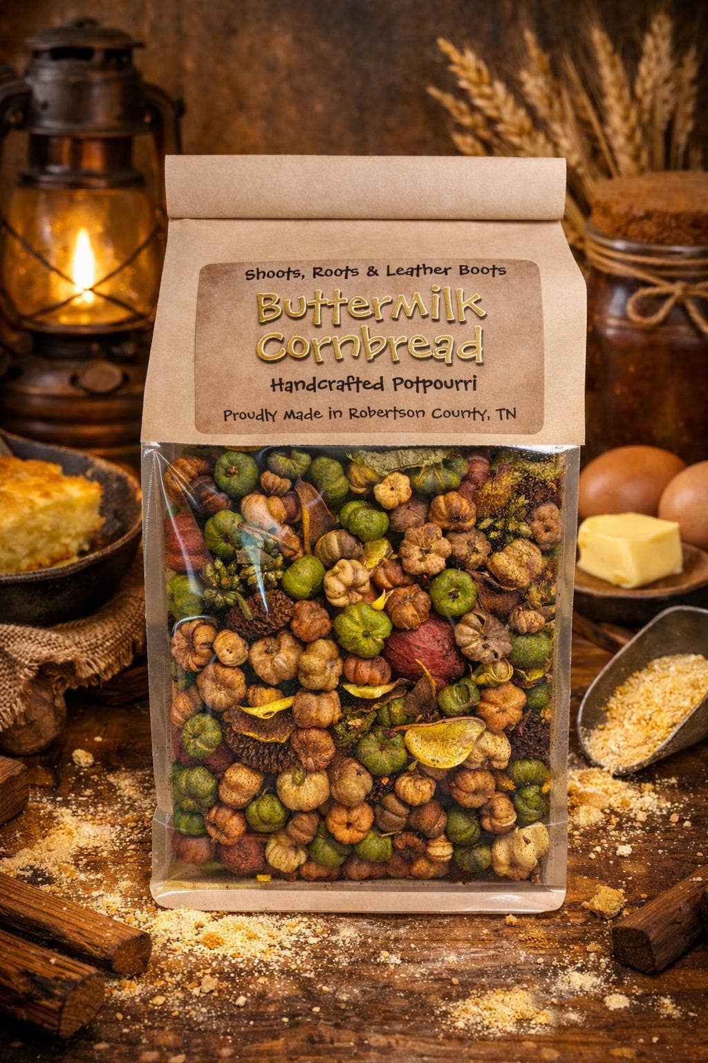 Buttermilk Cornbread Handcrafted Potpourri - Detail