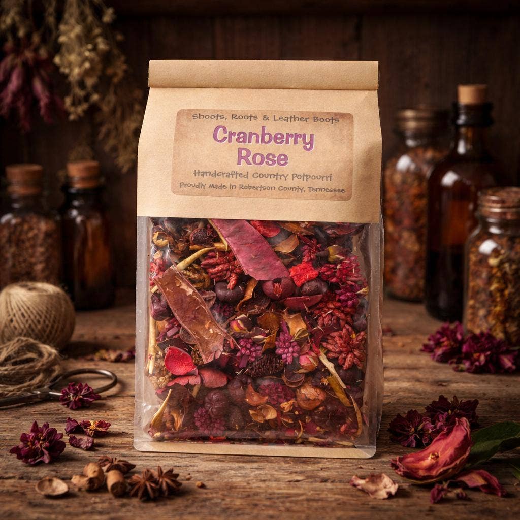 Cranberry Rose Handcrafted Potpourri - Detail
