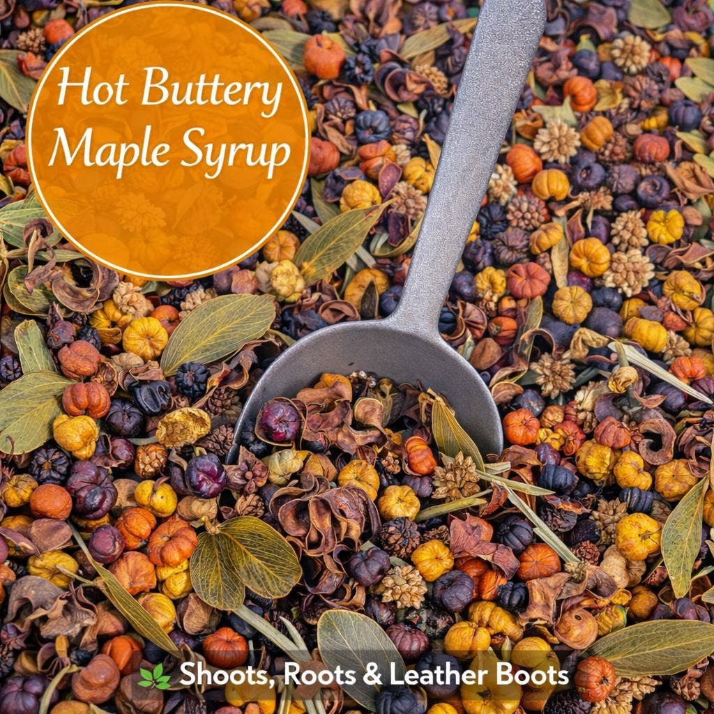 Hot Buttery Maple Syrup Handcrafted Country Potpourri - Detail