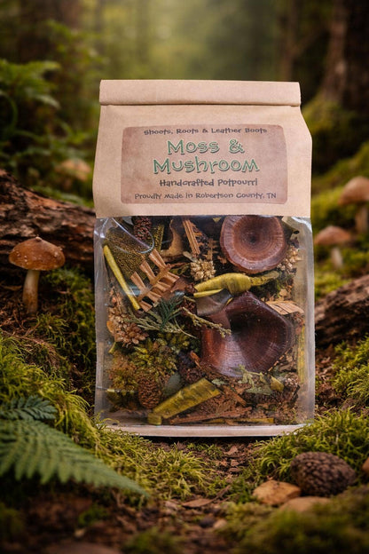 Moss & Mushroom Handcrafted Potpourri - Detail