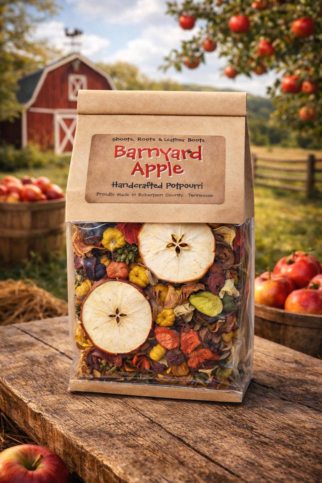 Barnyard Apple & Cinnamon Handcrafted Potpourri