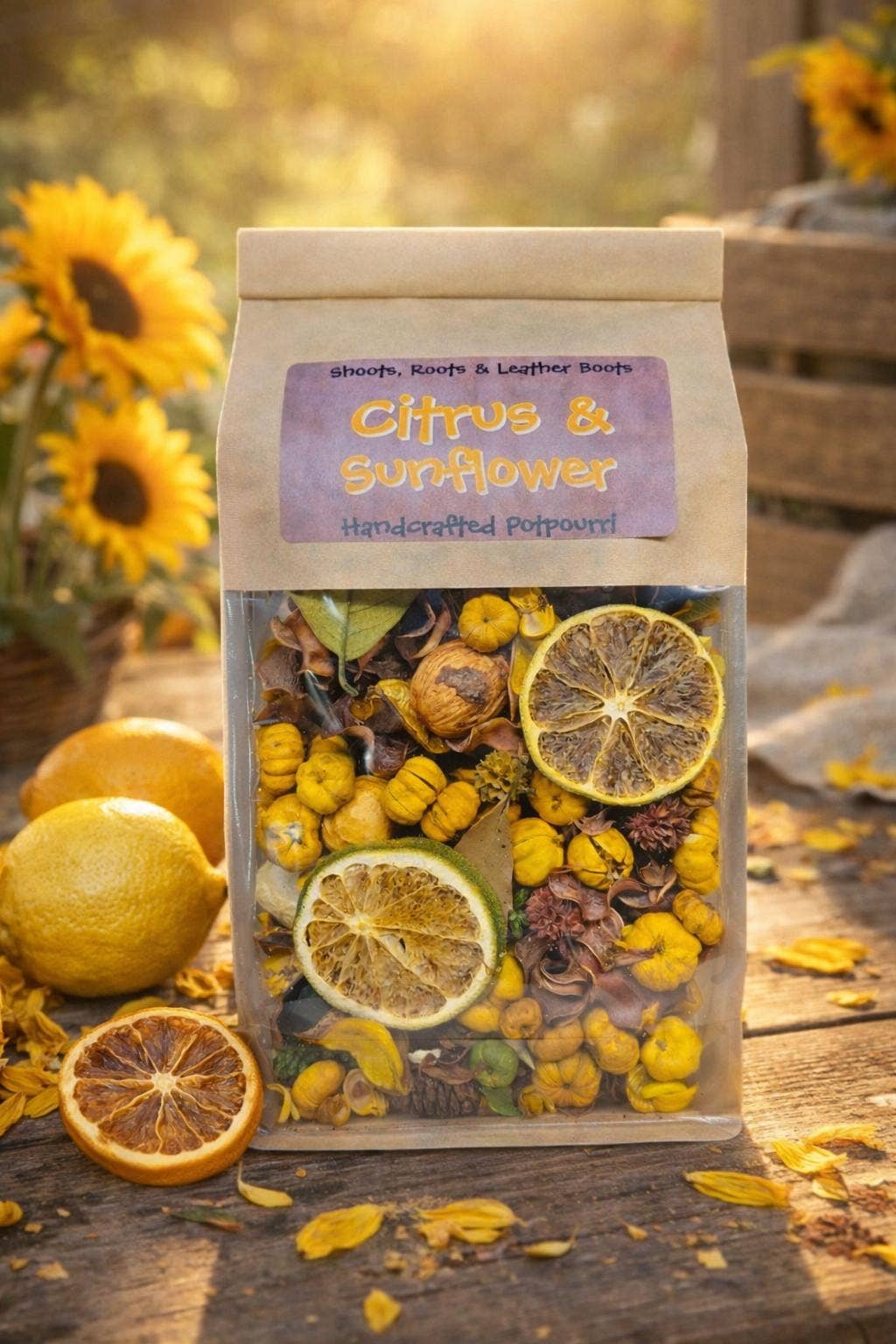 Citrus & Sunflower Handcrafted Potpourri