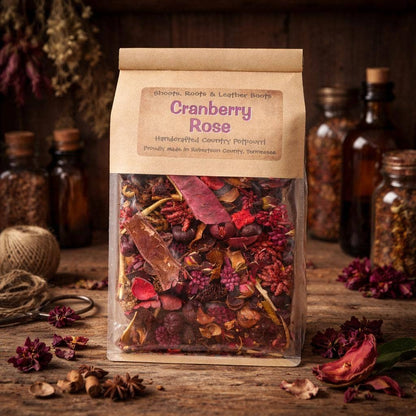 Cranberry Rose Handcrafted Potpourri - Detail